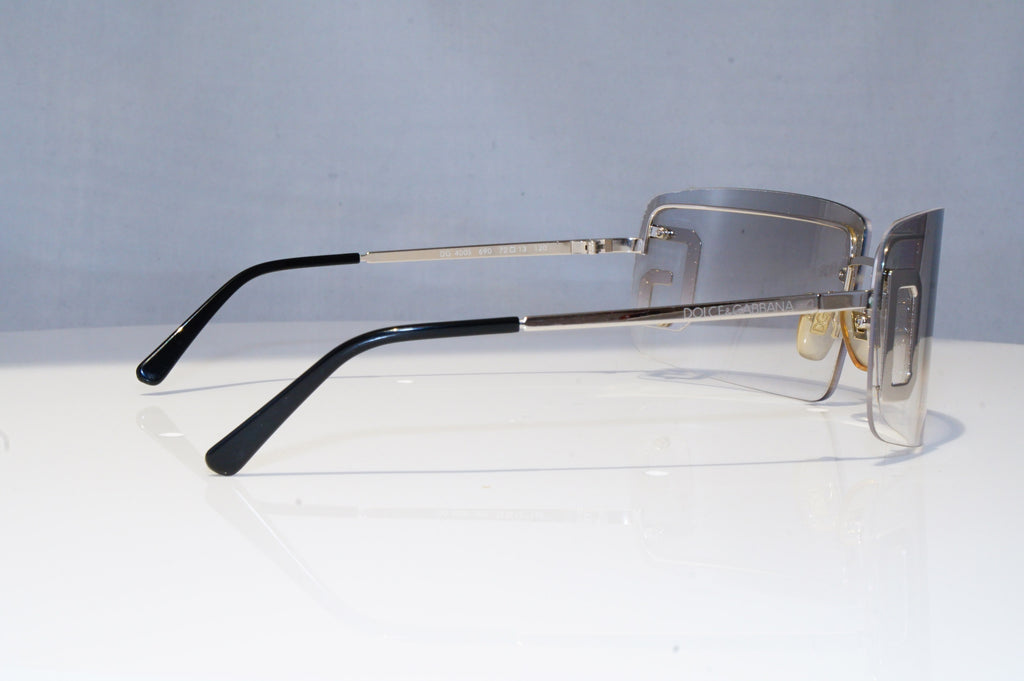DOLCE & GABBANA Womens Designer Sunglasses Silver Wrap DG 400S 690 17915