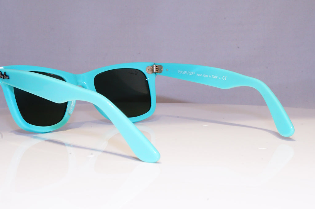 RAY-BAN Mens Womens Mirror Designer Sunglasses Teal Wayfarer RB 2140 96240 19720