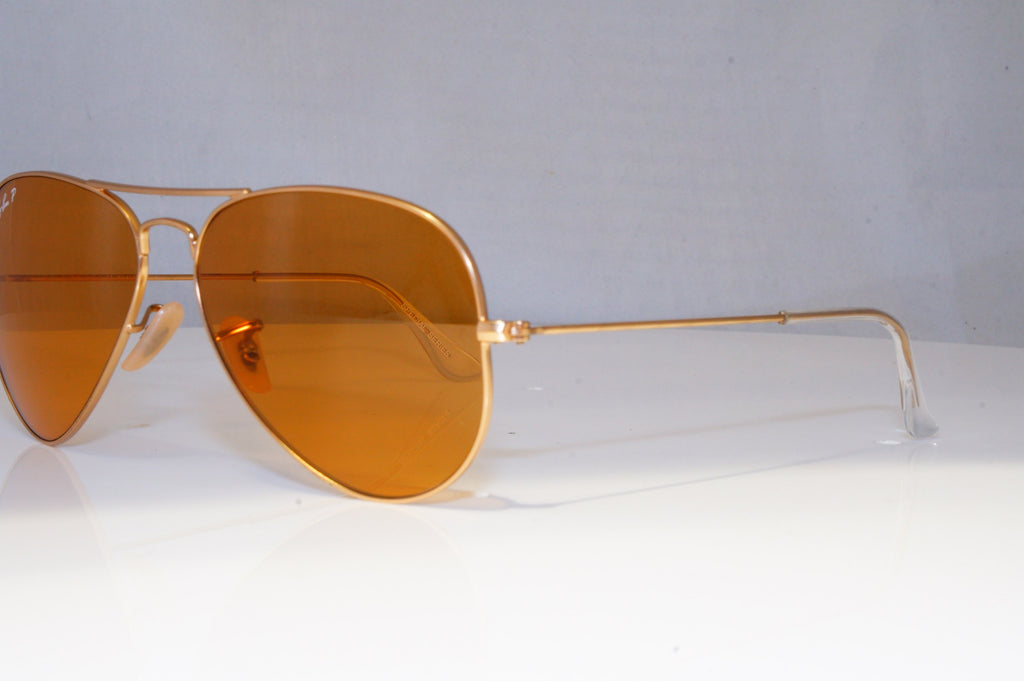RAY-BAN Mens Womens Polarized Sunglasses Gold Pilot AVIATOR RB 3025 112/06 21125