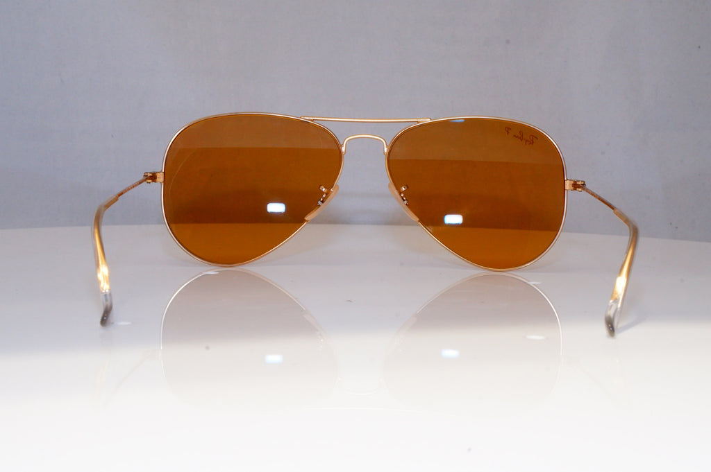 RAY-BAN Mens Womens Polarized Sunglasses Gold Pilot AVIATOR RB 3025 112/06 21125