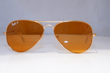RAY-BAN Mens Womens Polarized Sunglasses Gold Pilot AVIATOR RB 3025 112/06 21125