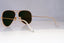 RAY-BAN Mens Polarized Mirror Sunglasses Gold Pilot AVIATOR RB 3025 112/4D 21145