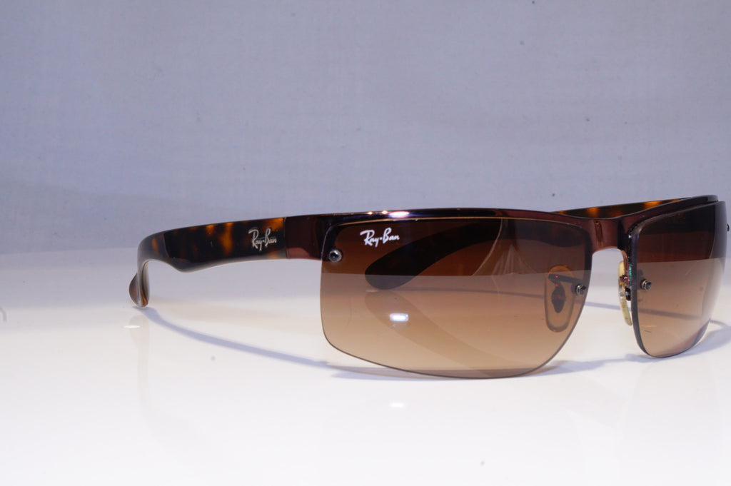 RAY-BAN Mens Designer Sunglasses Brown Rectangle RB 3403 014/13 20101