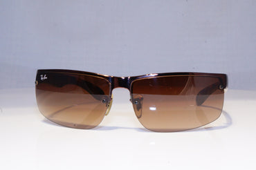 RAY-BAN Mens Designer Sunglasses Brown Rectangle RB 3403 014/13 20101