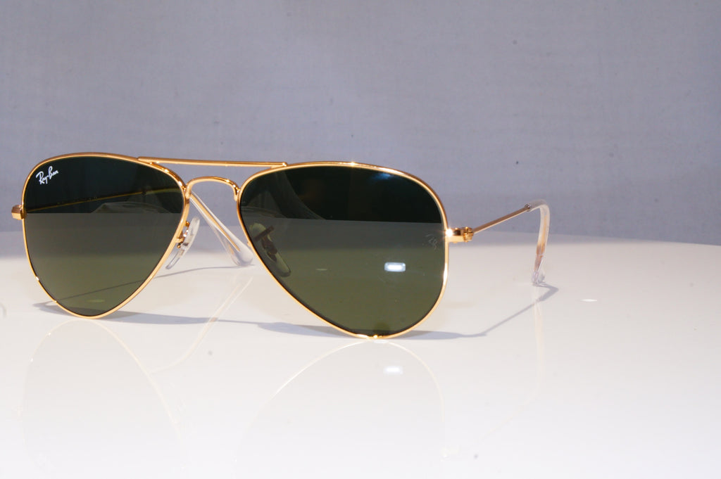 RAY-BAN Mens Designer Sunglasses Gold Pilot 52mm RB 3044 L0207 18340