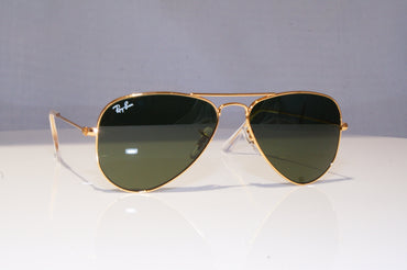 RAY-BAN Mens Designer Sunglasses Gold Pilot 52mm RB 3044 L0207 18340
