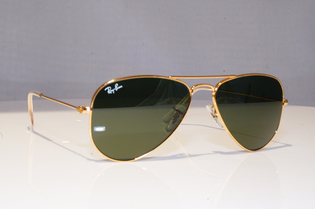RAY-BAN Mens Designer Sunglasses Gold Pilot 52mm RB 3044 L0207 18340