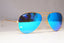 RAY-BAN Mens Polarized Mirror Sunglasses Pilot AVIATOR BLUE RB 3025 112/4L 21142