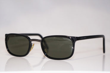 GIORGIO ARMANI Vintage Mens Designer Sunfglasses Black Rectangle 844 020 16960