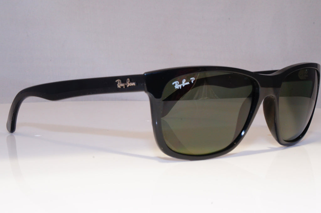 RAY-BAN Mens Polarized Designer Sunglasses Black Rectangle RB 4181 601/9A 21141