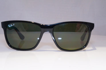 RAY-BAN Mens Polarized Designer Sunglasses Black Rectangle RB 4181 601/9A 21141