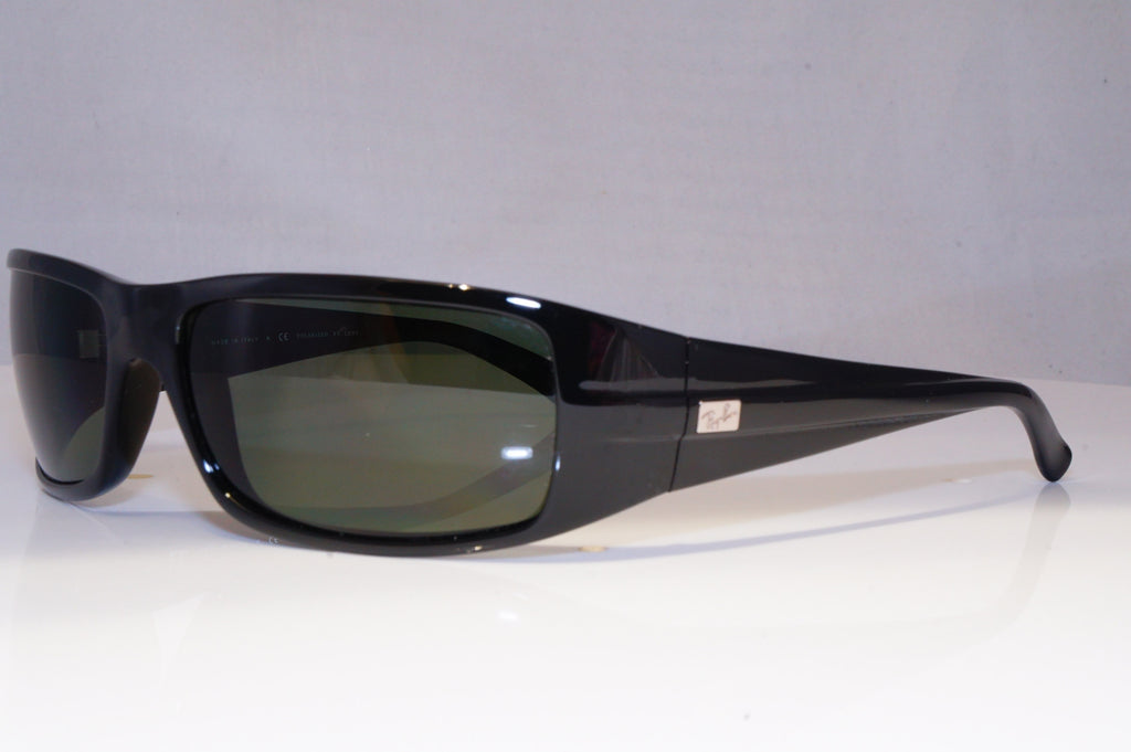 RAY-BAN Mens Polarized Designer Sunglasses Black Rectangle RB 4057 W3348 21140