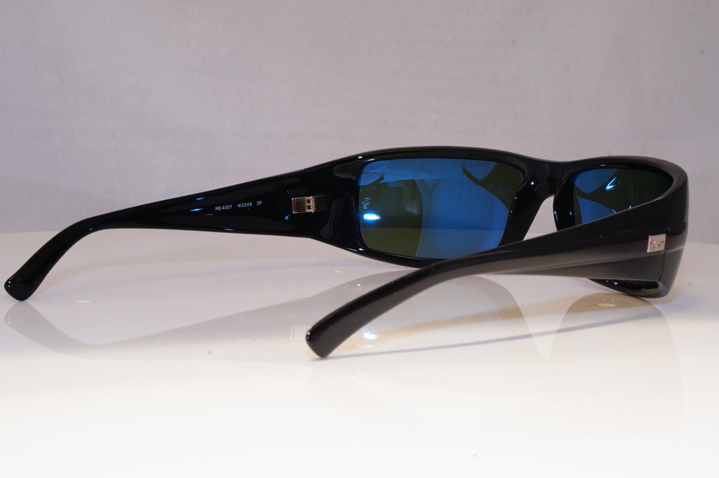 RAY-BAN Mens Polarized Designer Sunglasses Black Rectangle RB 4057 W3348 21140