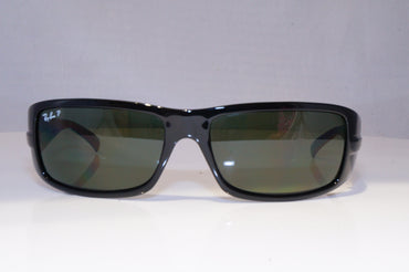 RAY-BAN Mens Polarized Designer Sunglasses Black Rectangle RB 4057 W3348 21140