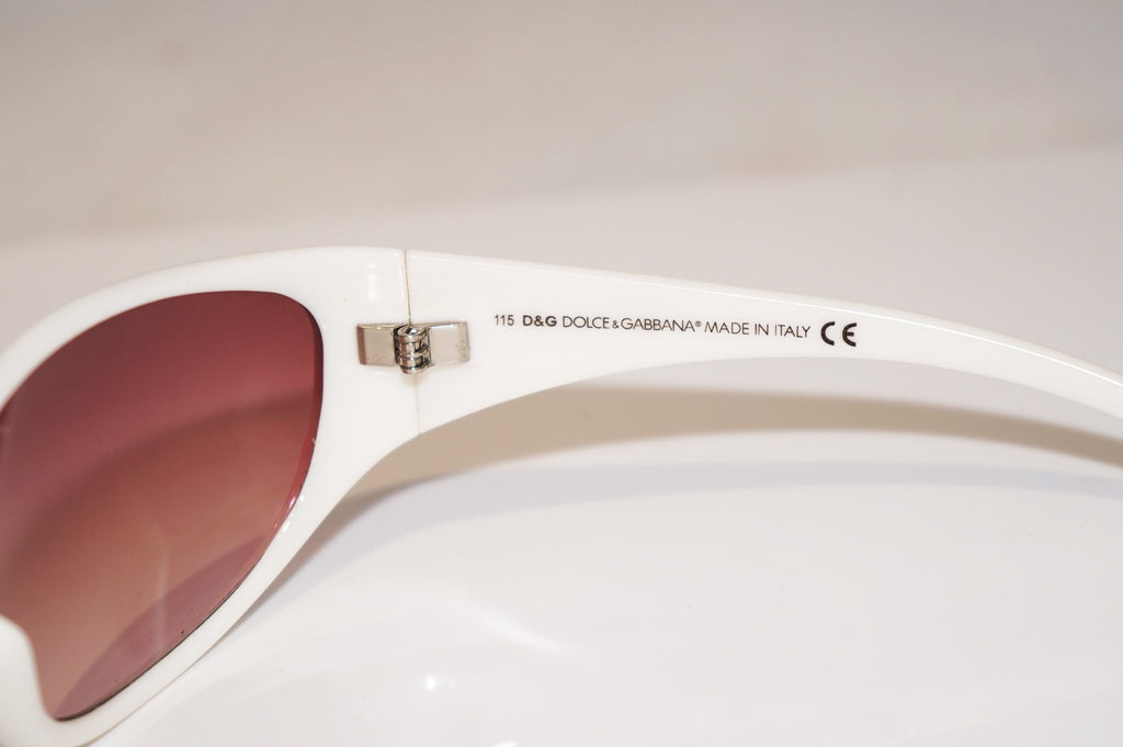 DOLCE & GABBANA Womens Designer Sunglasses White Wrap D&G 2211 502 16791