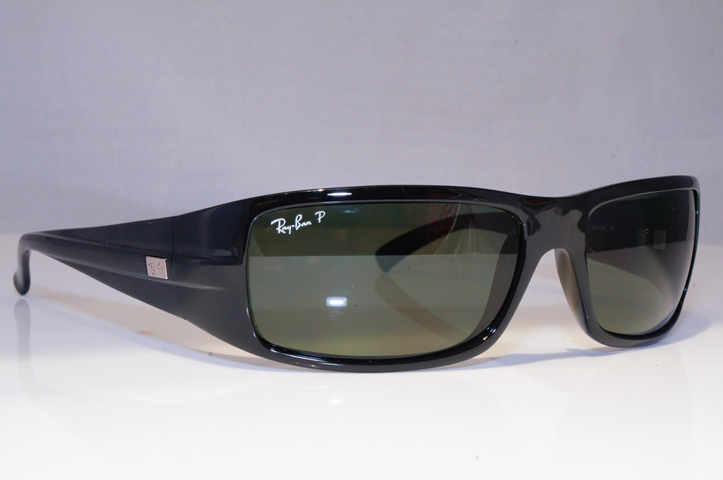 RAY-BAN Mens Polarized Designer Sunglasses Black Rectangle RB 4057 W3348 21140