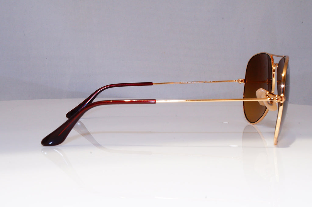RAY-BAN Mens Polarized Mirror Sunglasses Gold Pilot AVIATOR RB 3025 001/N2 21139