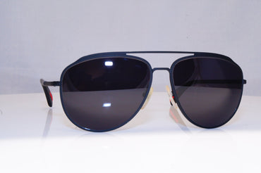 PRADA Mens Designer Sunglasses Black Aviator SPS 55Q DGO-0A7 17980