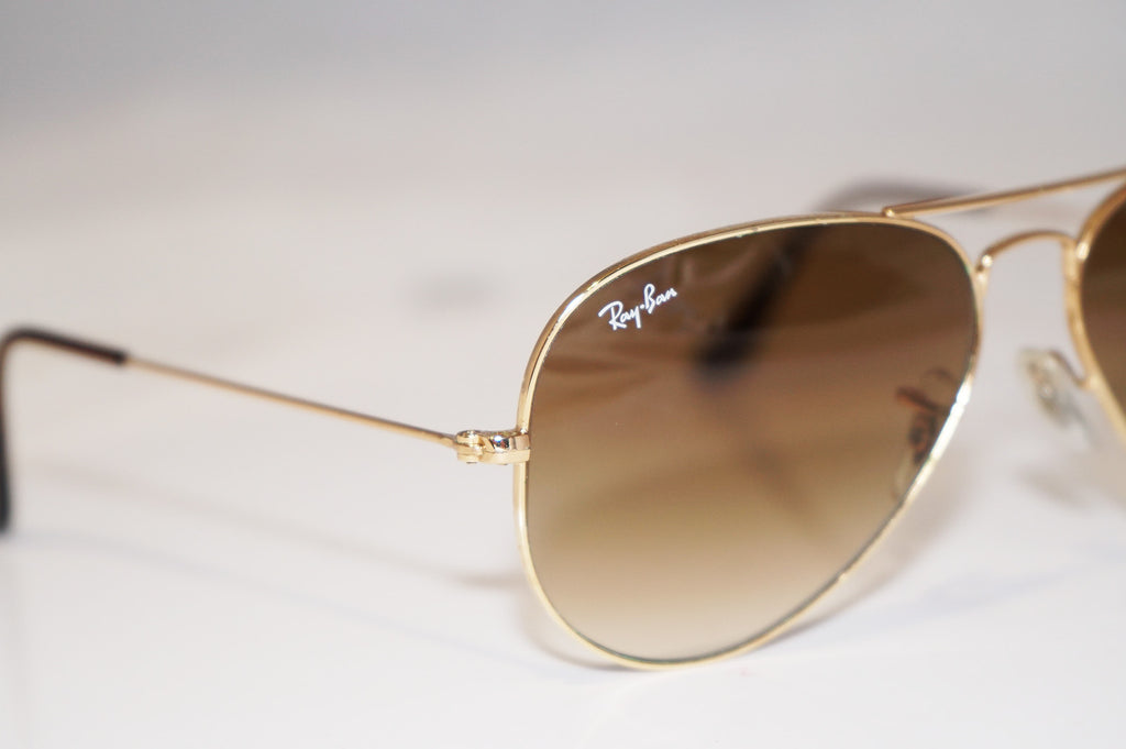 RAY-BAN Mens Designer Sunglasses Gold Aviator 58mm RB 3025 001/51 16969