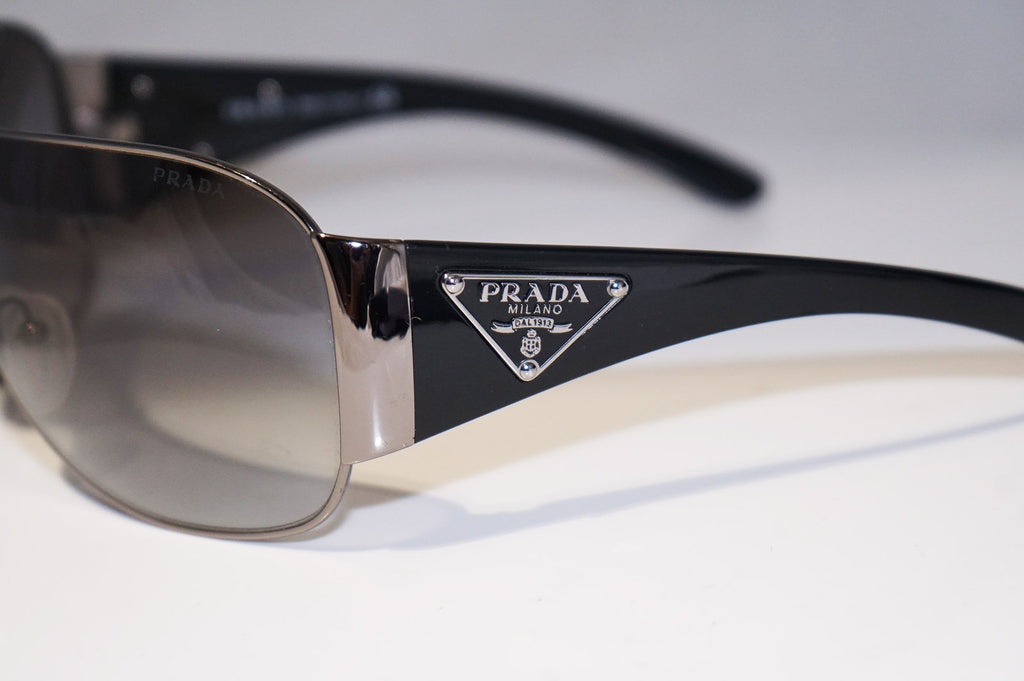 PRADA Mens Unisex Designer Sunglasses Black Shield SPR 57L 5AV-3M1 14659