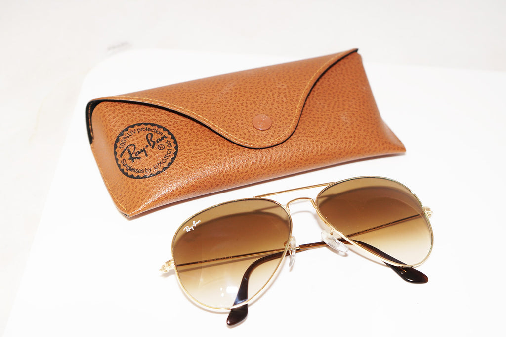 RAY-BAN Mens Designer Sunglasses Gold Aviator 58mm RB 3025 001/51 16969