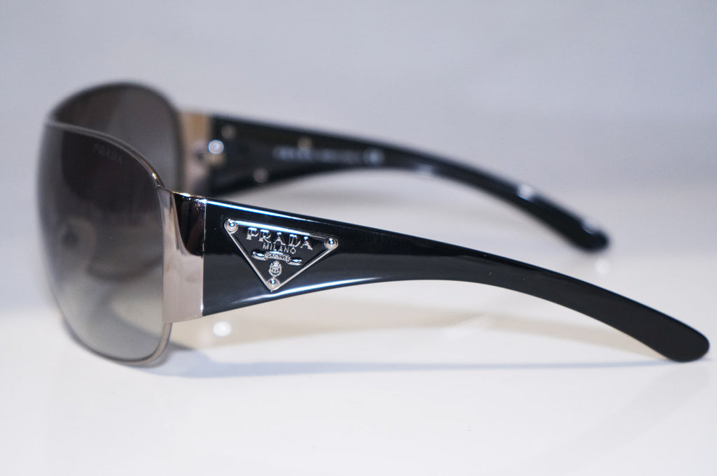 PRADA Mens Unisex Designer Sunglasses Black Shield SPR 57L 5AV-3M1 14659