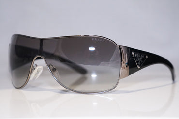 PRADA Mens Unisex Designer Sunglasses Black Shield SPR 57L 5AV-3M1 14659