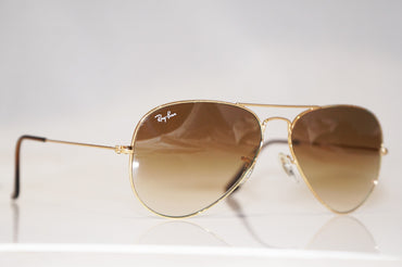 RAY-BAN Mens Designer Sunglasses Gold Aviator 58mm RB 3025 001/51 16969