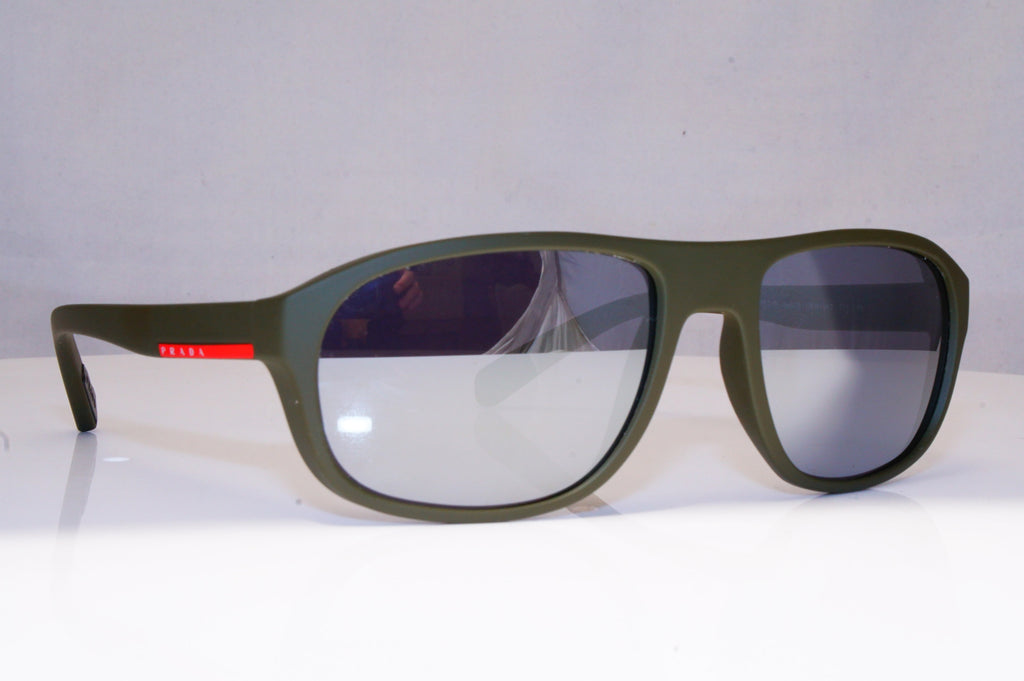 PRADA Womens Designer Sunglasses Green Rectangle VPR 17S 8UA-1A1 18054