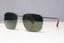 PRADA Mens Polarized Designer Sunglasses Silver Pilot SPR 52T 5AV-6P0 18424