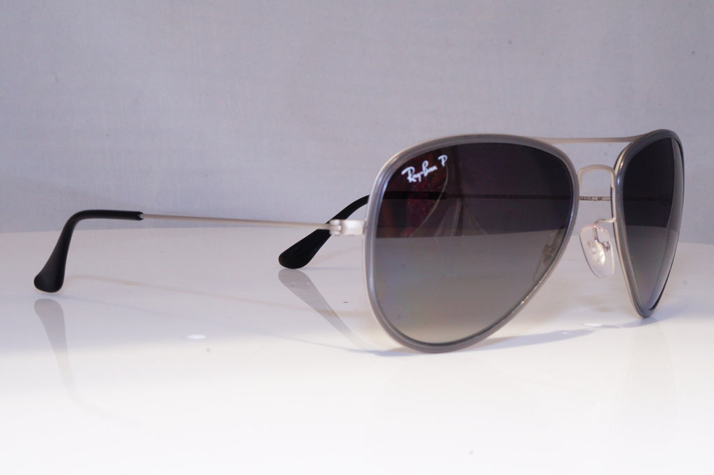 RAY-BAN Mens Polarized Sunglasses Silver Pilot AVIATOR RB 3513 164/T3 21149