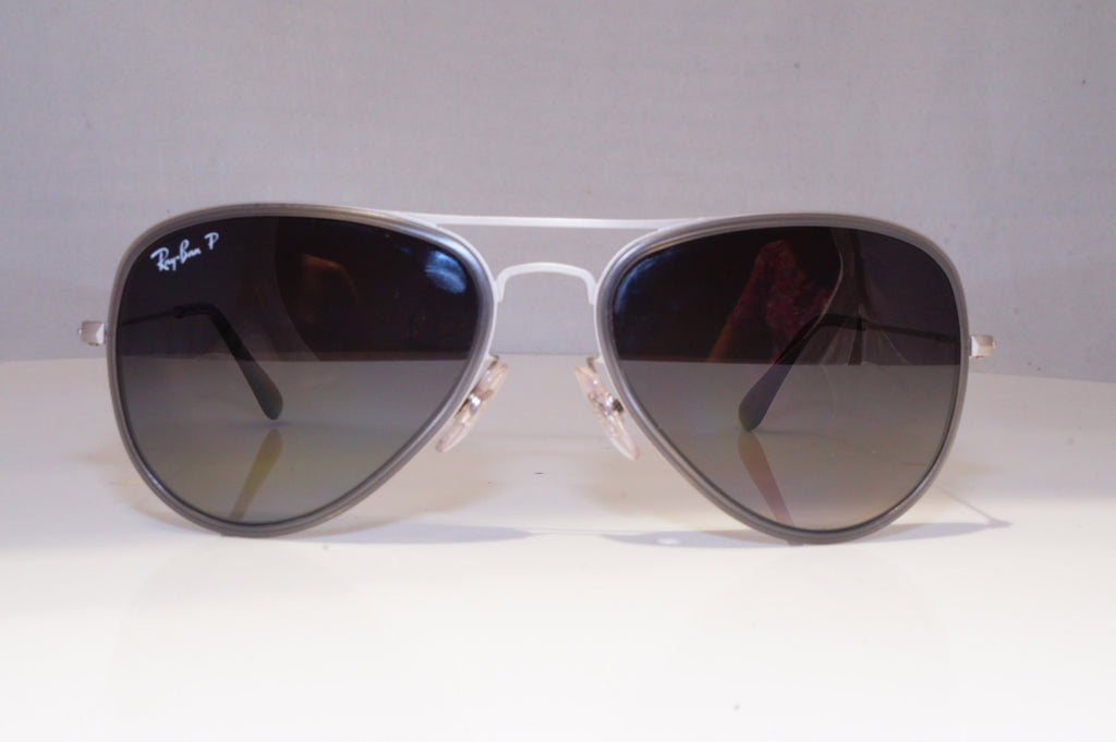 RAY-BAN Mens Polarized Sunglasses Silver Pilot AVIATOR RB 3513 164/T3 21149
