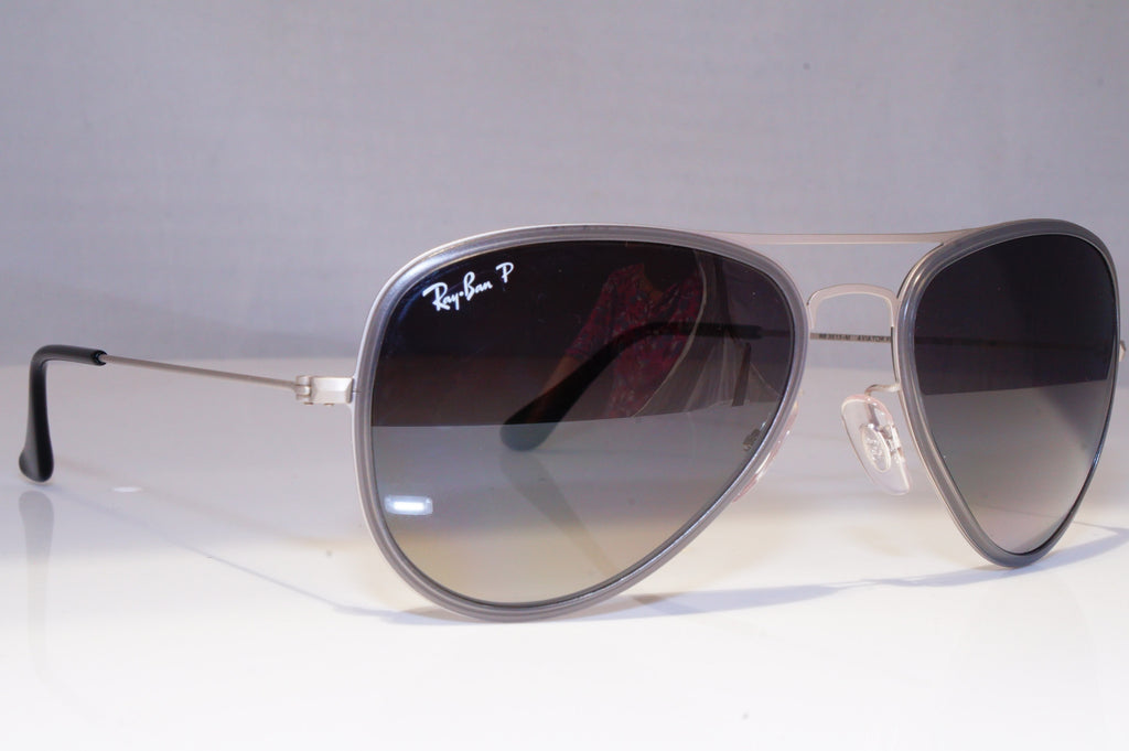 RAY-BAN Mens Polarized Sunglasses Silver Pilot AVIATOR RB 3513 164/T3 21149