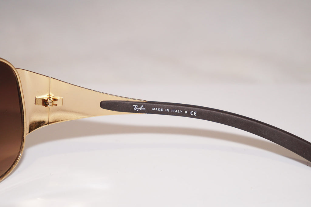 RAY-BAN Mens Designer Sunglasses Gold Shield RB 3321 043/13 16765