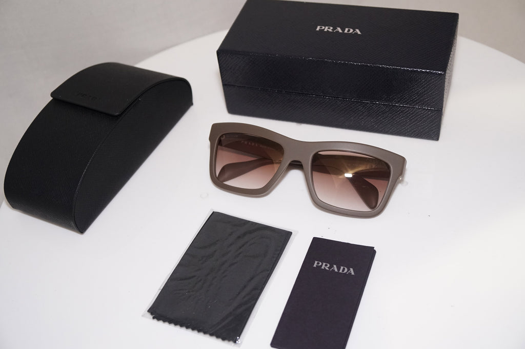 PRADA Womens Boxed Designer Sunglasses Brown Rectangle NEW SPR 25Q TFV-3EO 20268