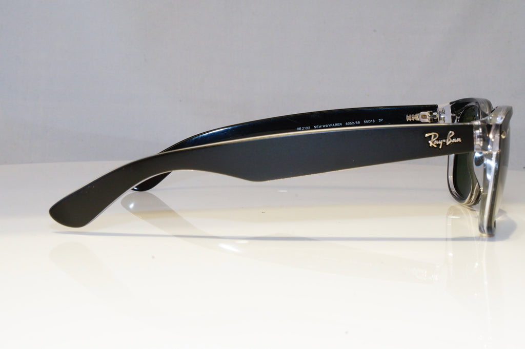 RAY-BAN Mens Womens Polarized Sunglasses Black Wayfarer RB 2132 6052/58 21174