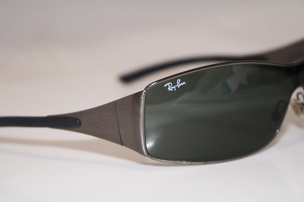 RAY-BAN Mens Designer Sunglasses Silver Shield RB 3268 041/71 16933