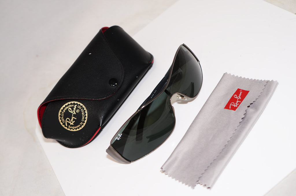 RAY-BAN Mens Designer Sunglasses Silver Shield RB 3268 041/71 16933