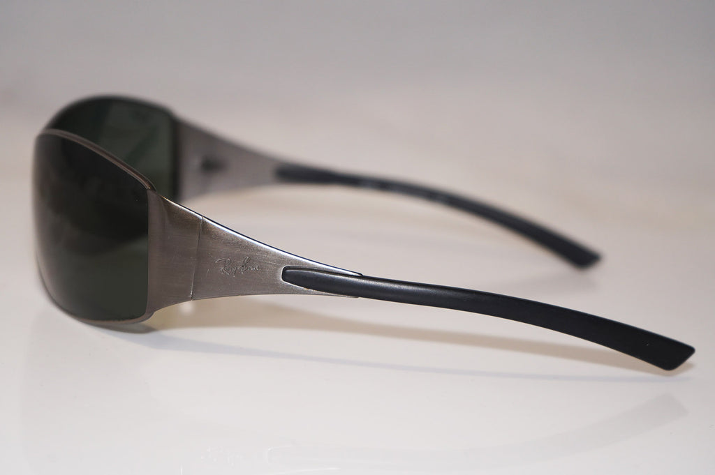 RAY-BAN Mens Designer Sunglasses Silver Shield RB 3268 041/71 16933