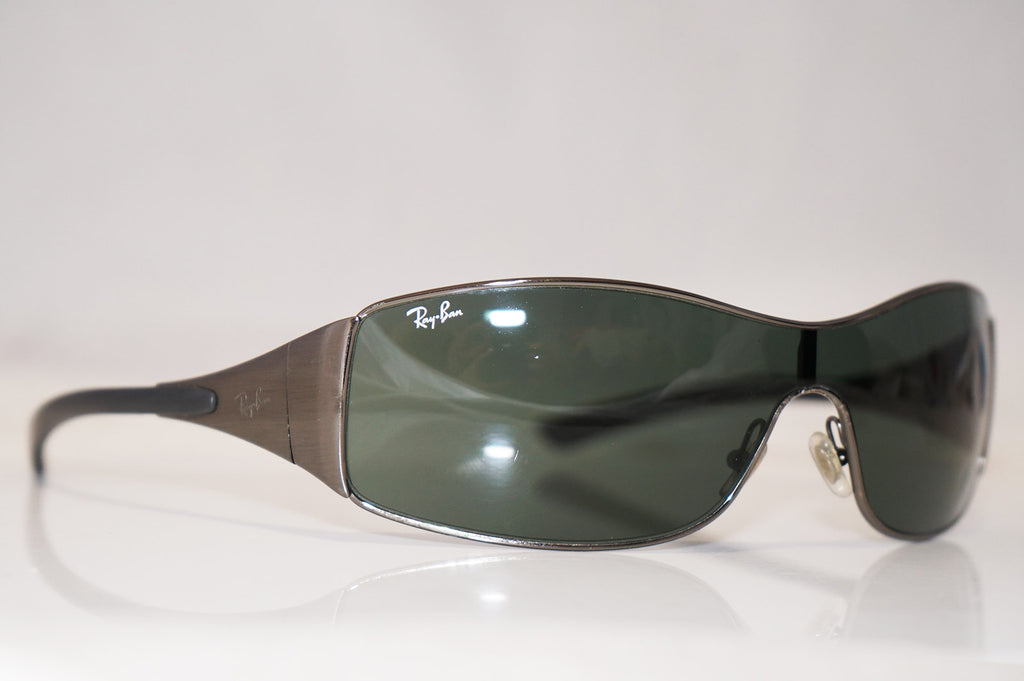 RAY-BAN Mens Designer Sunglasses Silver Shield RB 3268 041/71 16933