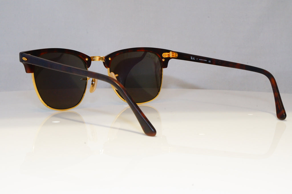 RAY-BAN Mens Womens Mirror Sunglasses Clubmaster GREEN RB 3016 1145/19 21171