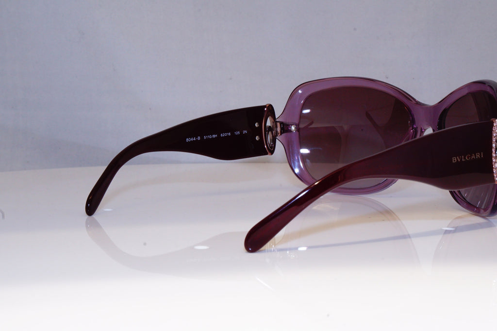 BVLGARI Womens Diamante Designer Sunglasses Purple Butterfly 8044 5110/8H 19911