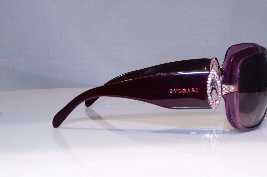BVLGARI Womens Diamante Designer Sunglasses Purple Butterfly 8044 5110/8H 19911