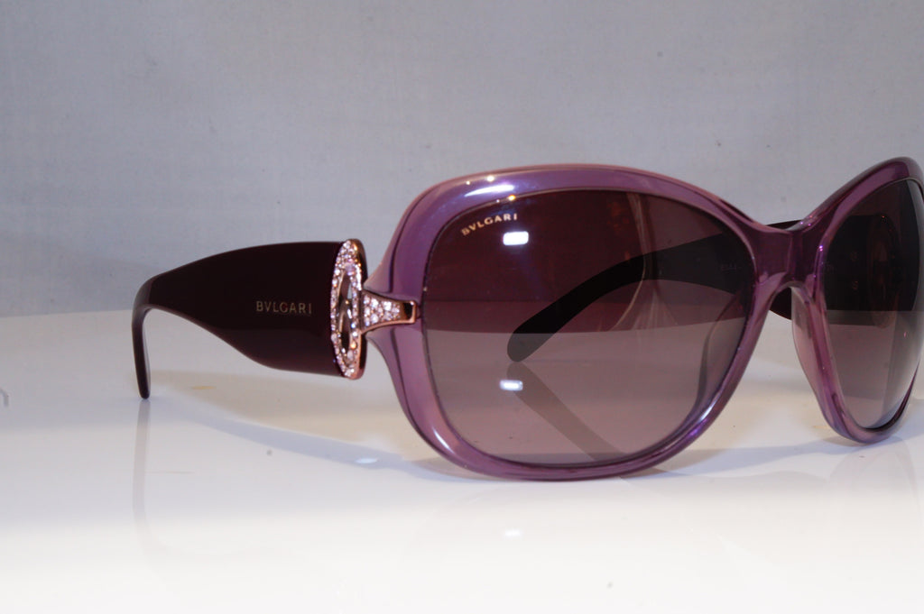 BVLGARI Womens Diamante Designer Sunglasses Purple Butterfly 8044 5110/8H 19911
