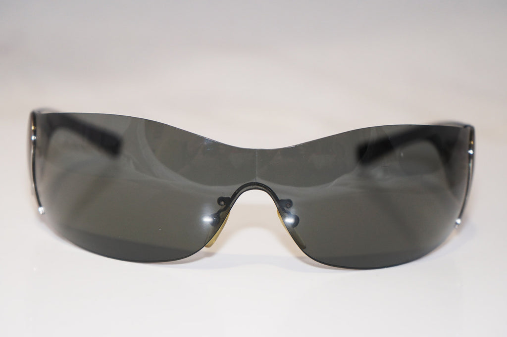 PRADA Womens Designer Sunglasses Black Shield SPR 58F 5AV-1A1 16949