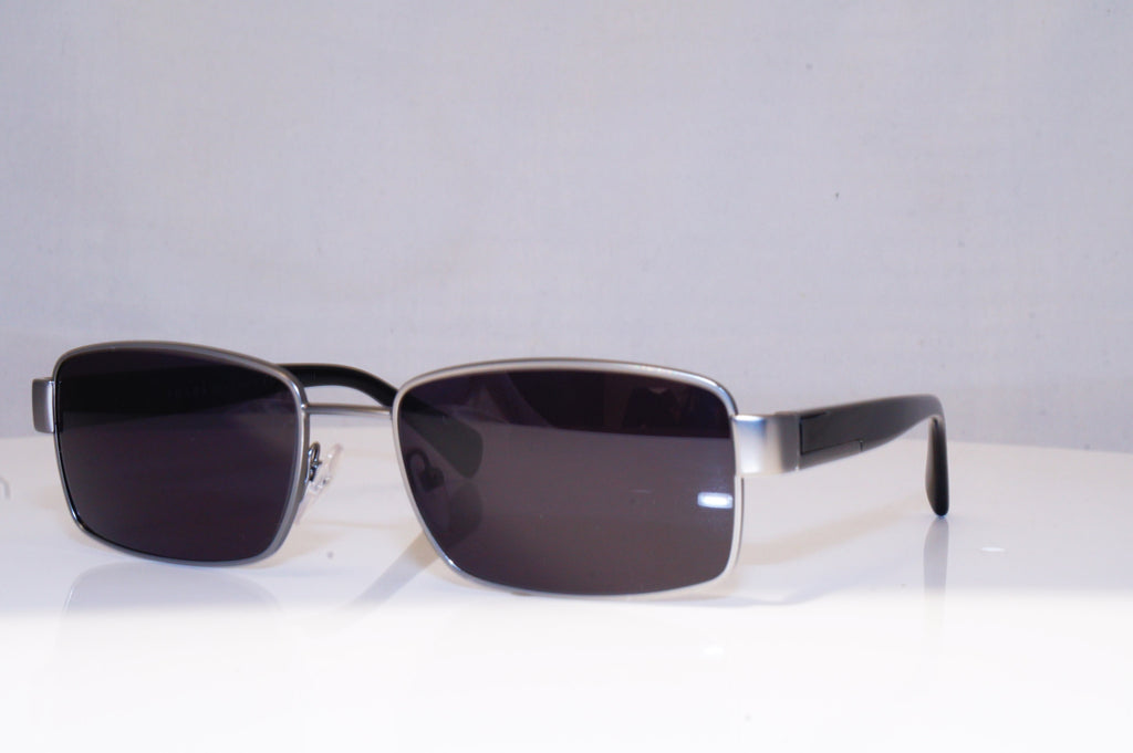 PRADA Mens Designer Sunglasses Black Rectangle VPR 53R 7CQ-101 17999