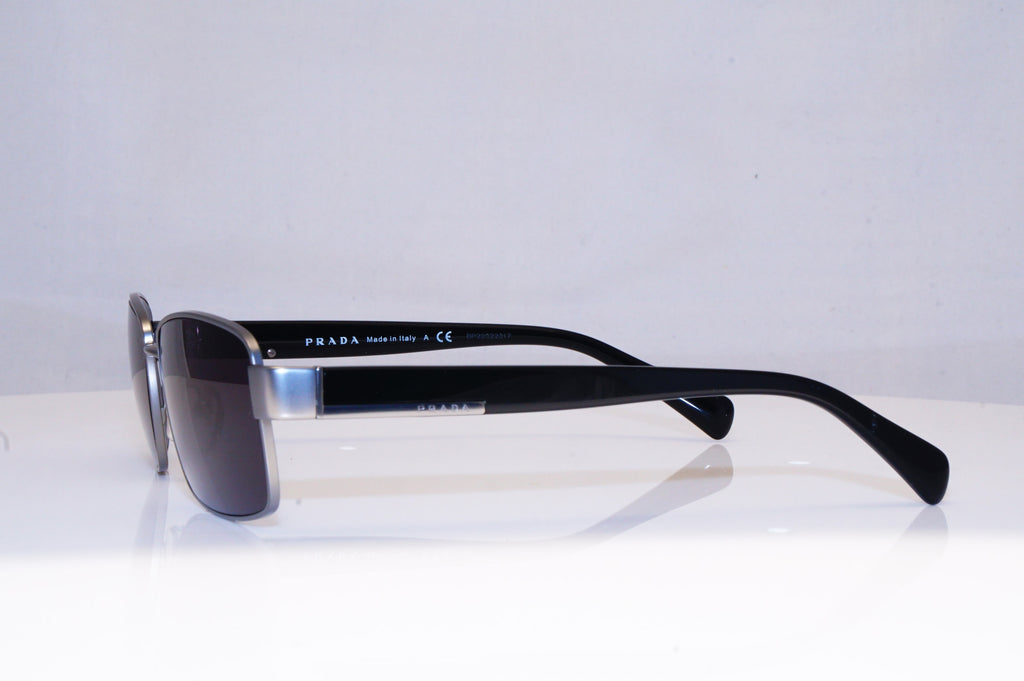 PRADA Mens Designer Sunglasses Black Rectangle VPR 53R 7CQ-101 17999