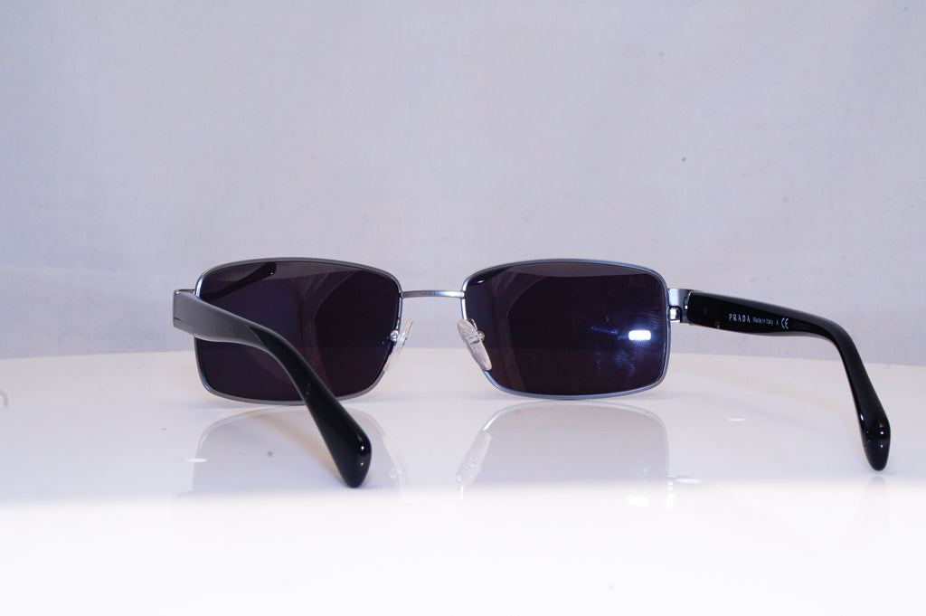 PRADA Mens Designer Sunglasses Black Rectangle VPR 53R 7CQ-101 17999