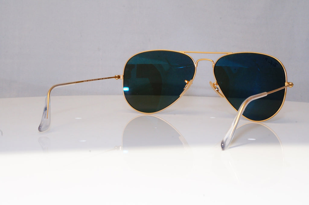 RAY-BAN Mens Polarized Designer Sunglasses Gold Aviator RB 3025 112/P9 18305