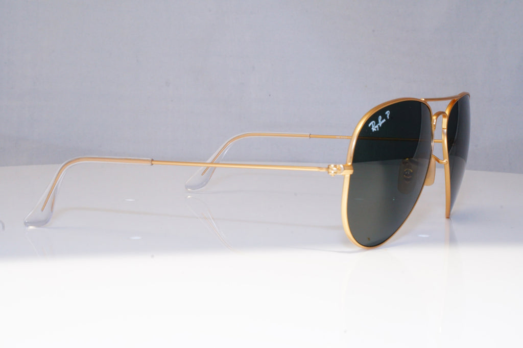 RAY-BAN Mens Polarized Designer Sunglasses Gold Aviator RB 3025 112/P9 18305